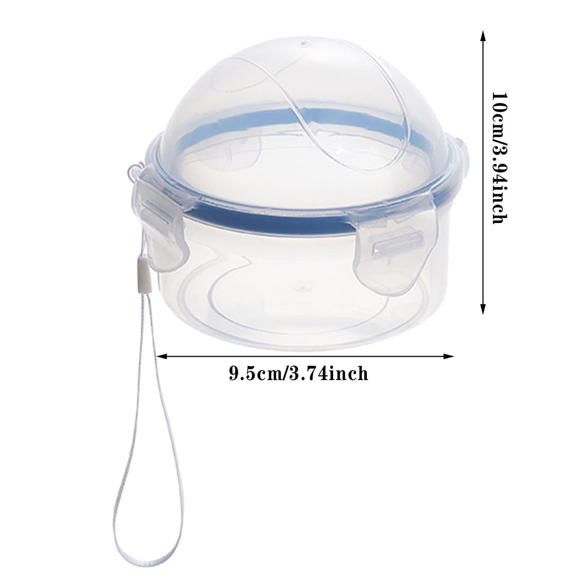 Round Produce Keeper for Onions, Tomatoes and Lemons, Compact Fridge Storage Container - Image 5