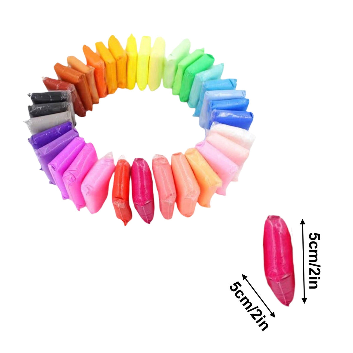 Air Dry Modeling Clay, 36 Colors of Soft Lightweight Clay for Kids Crafts and Sculpting - Image 3