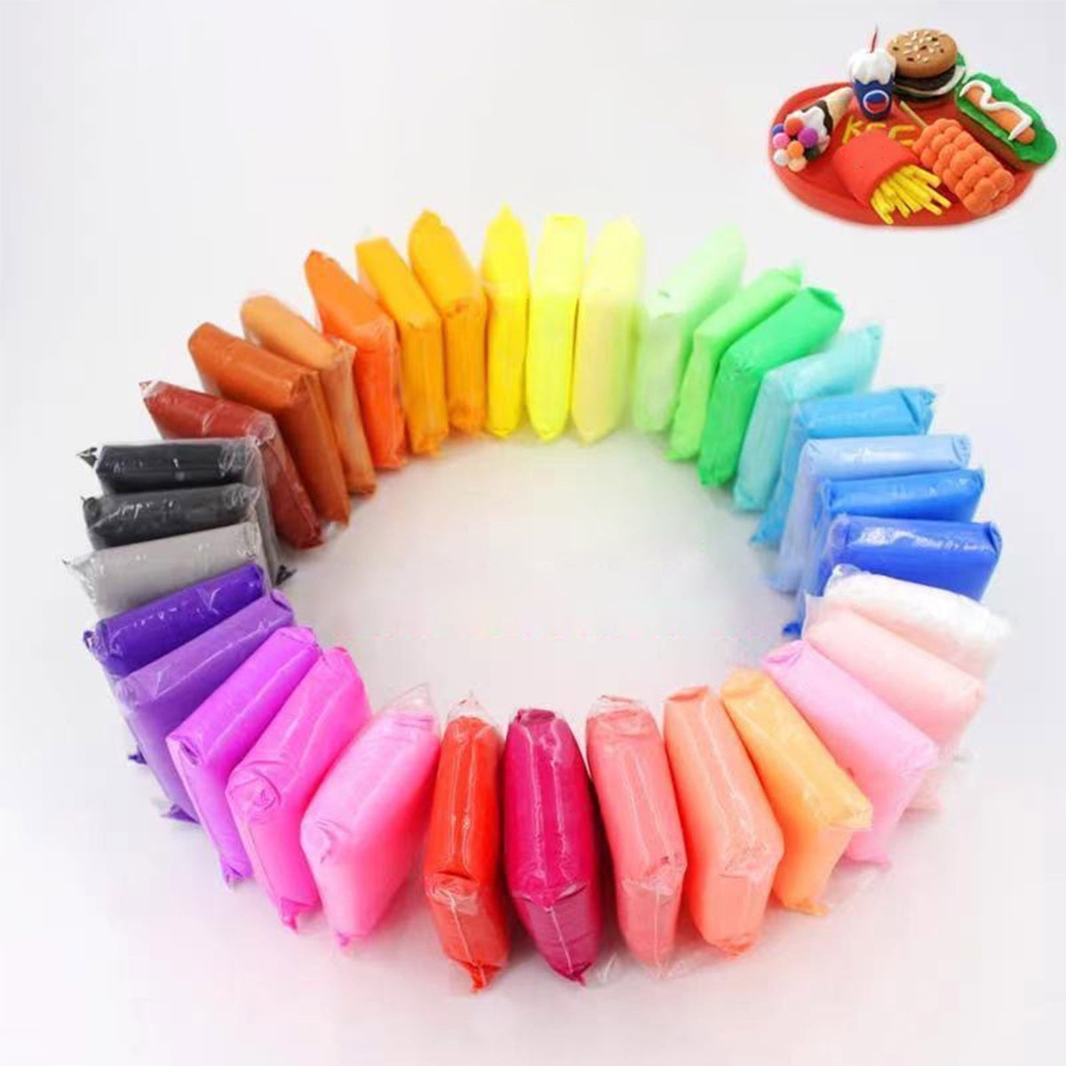 Air Dry Modeling Clay, 36 Colors of Soft Lightweight Clay for Kids Crafts and Sculpting - Image 5