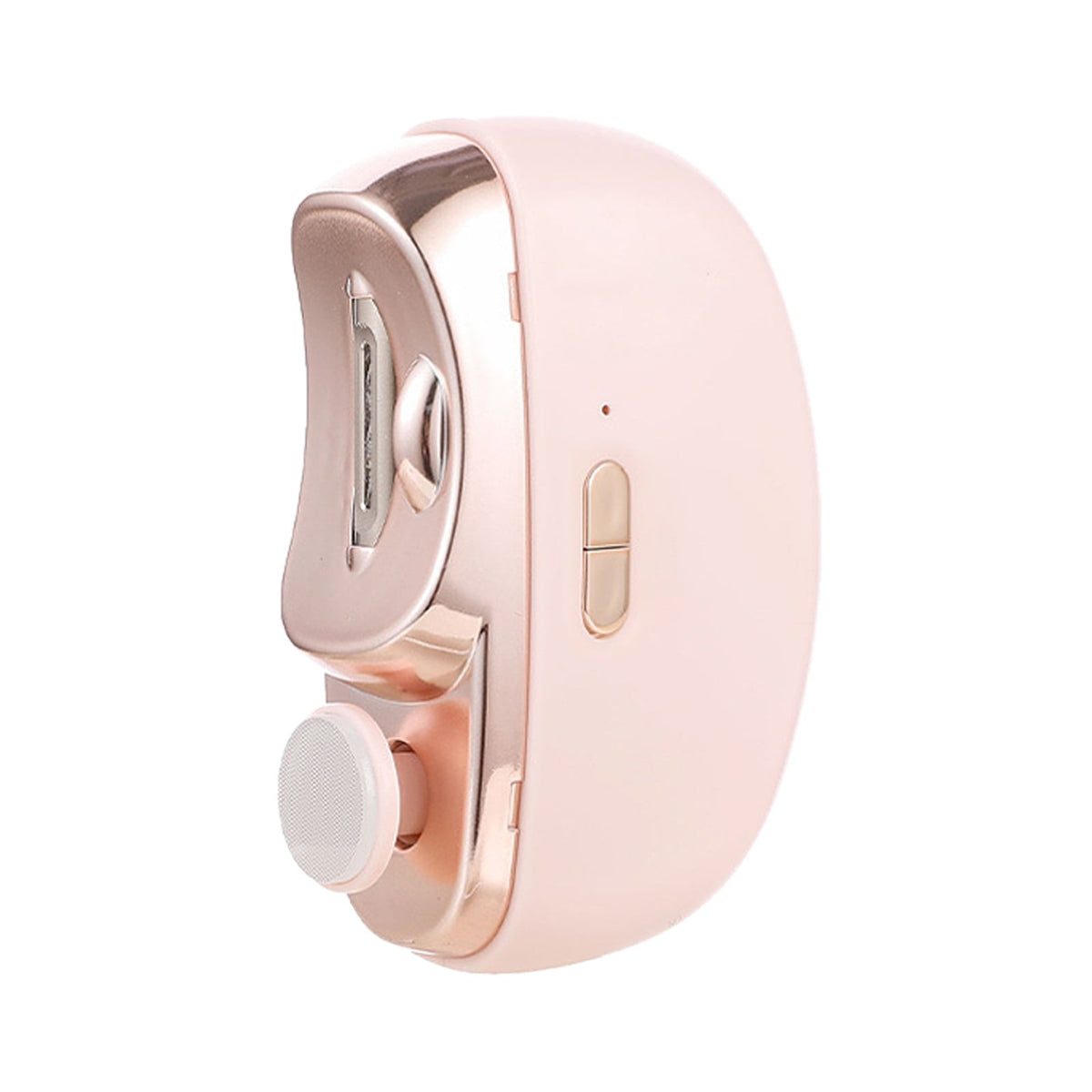 Electric Nail Trimmer with Light, USB Rechargeable 2-in-1 Nail Clipper and File for the Whole Family, Pink
