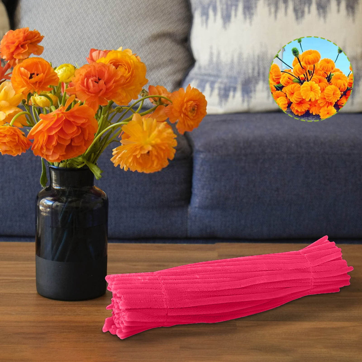 Silver Pipe Cleaners, 100 Chenille Stems 12 Inches Long for Kids Crafts and Decorations - Image 6