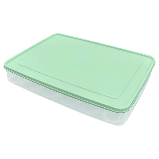 Foldable Egg Carrier with Lid for 24 Eggs, Portable Deviled Egg Holder for Fridge and Parties