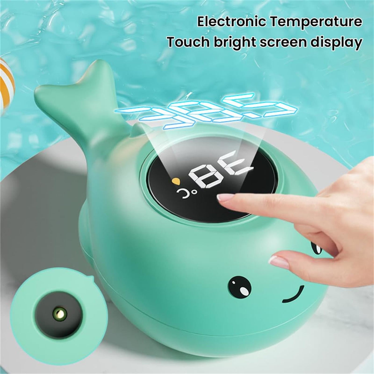 Bath Water Thermometer with Color LED Display, Tub Temperature Gauge for Baby and Kids Bath Time - Image 5