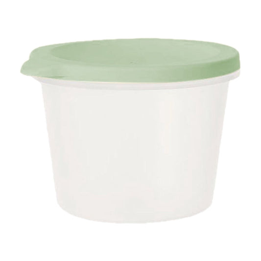 Small Green Snack and Fruit Box with Secure Lid, Portable Leak-Resistant Container for Lunches