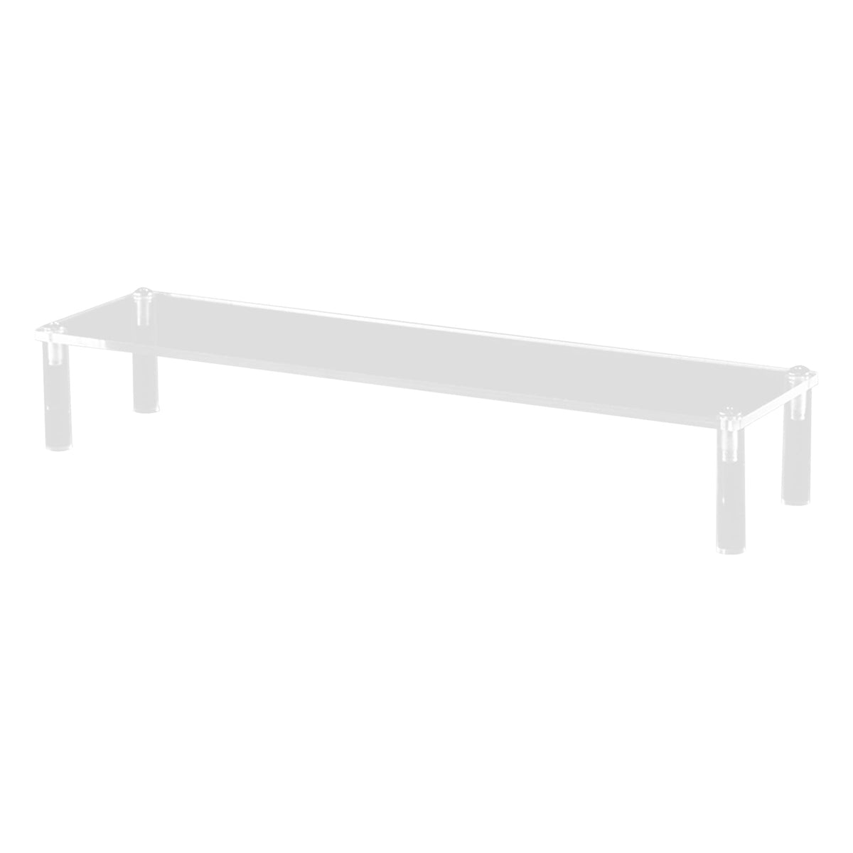 Clear Acrylic Riser Shelf, One-Tier Tabletop Stand for Spices, Snacks and Tableware