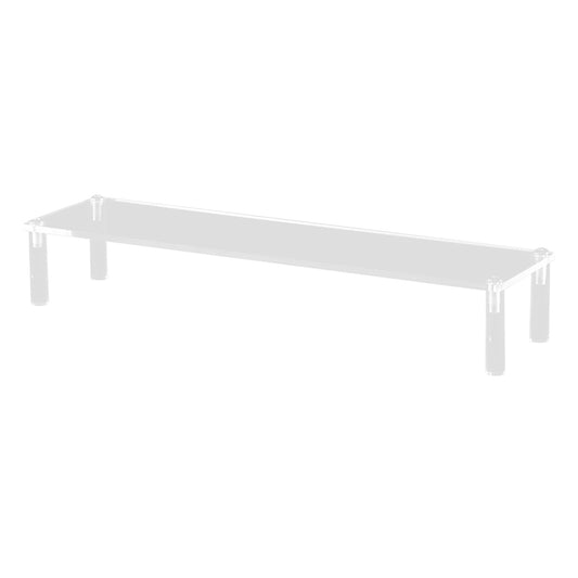 Clear Acrylic Riser Shelf, One-Tier Tabletop Stand for Spices, Snacks and Tableware