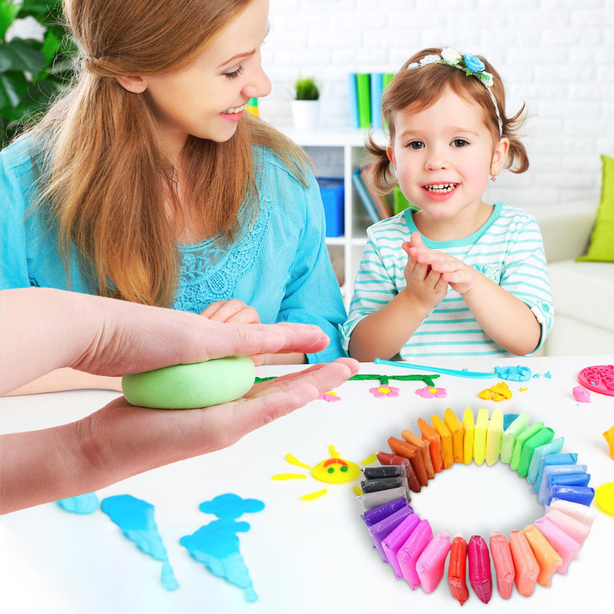 Air Dry Modeling Clay, 36 Colors of Soft Lightweight Clay for Kids Crafts and Sculpting - Image 2
