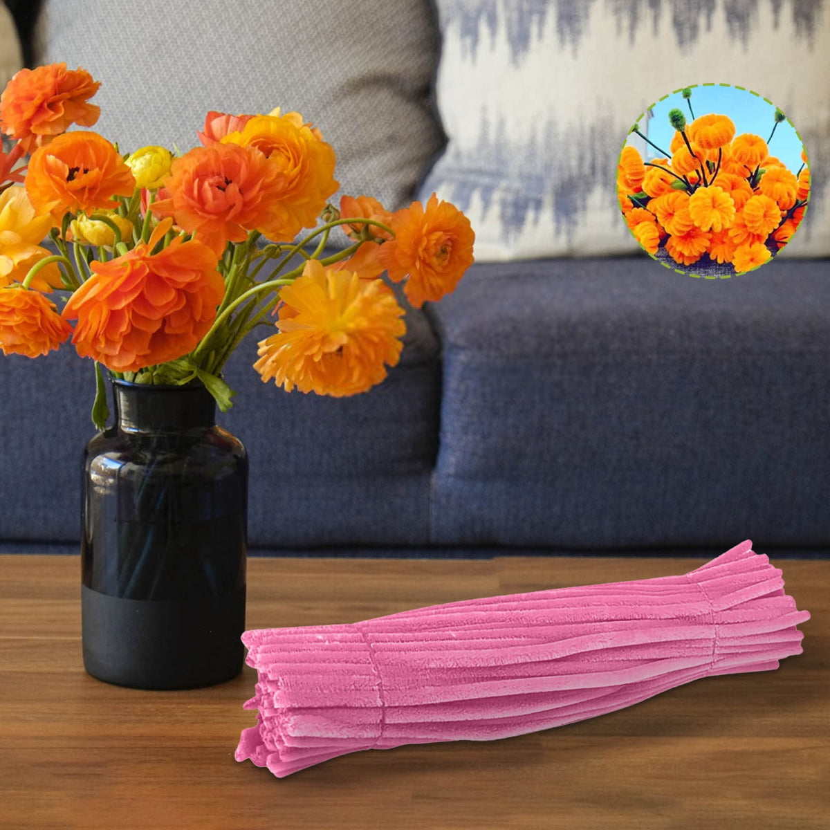Silver Pipe Cleaners, 100 Chenille Stems 12 Inches Long for Kids Crafts and Decorations - Image 3