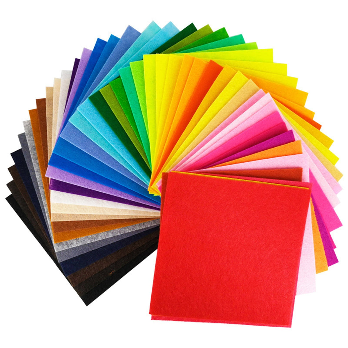Soft Nonwoven Felt Squares, 40 Assorted Color Sheets 5.9 x 5.9 Inches for Sewing and Kids Crafts - Image 3