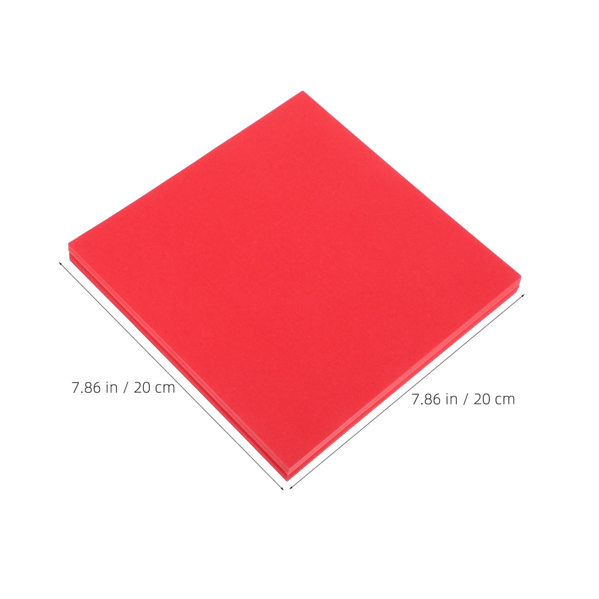 Red Double-Sided Origami Paper, 200 Square Sheets 7.86 x 7.86 Inches for Folding and Crafts - Image 2