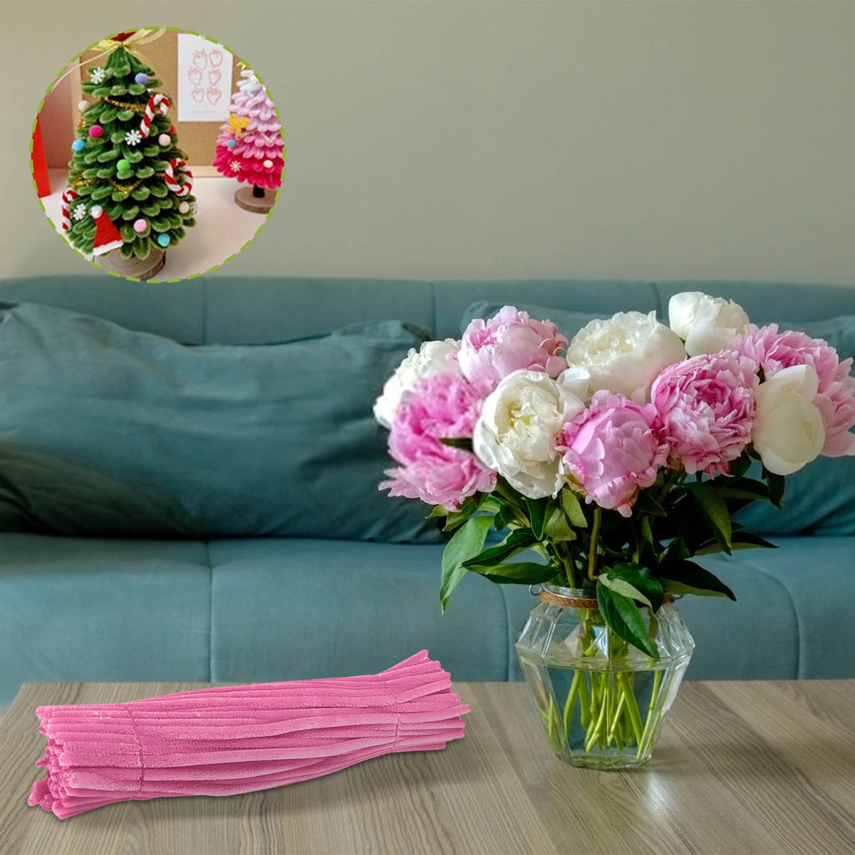 Silver Pipe Cleaners, 100 Chenille Stems 12 Inches Long for Kids Crafts and Decorations - Image 5