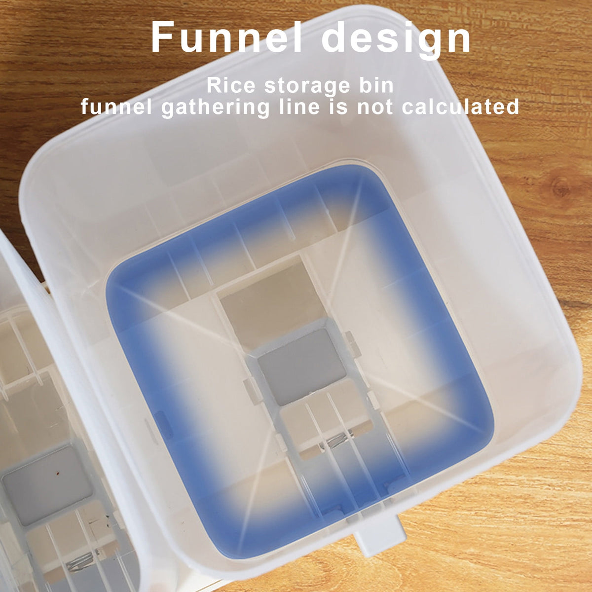 Push-Button Grain Dispenser with Measuring Cylinder, Countertop Container for Rice, Beans and Cereal - Image 4