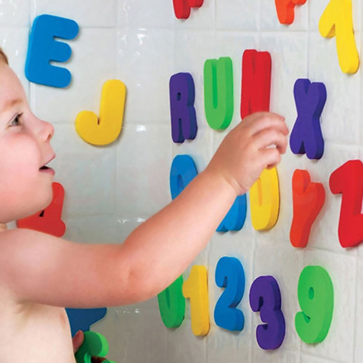 Foam Bath Letters and Numbers, 36 Pieces with A-Z and 0-9 for Toddlers Ages 1-3 - Image 2
